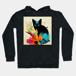 Abstract Cat Hoodie